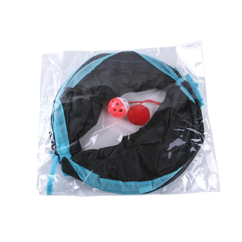 Foldable S-Shaped Cat Play Tunnel