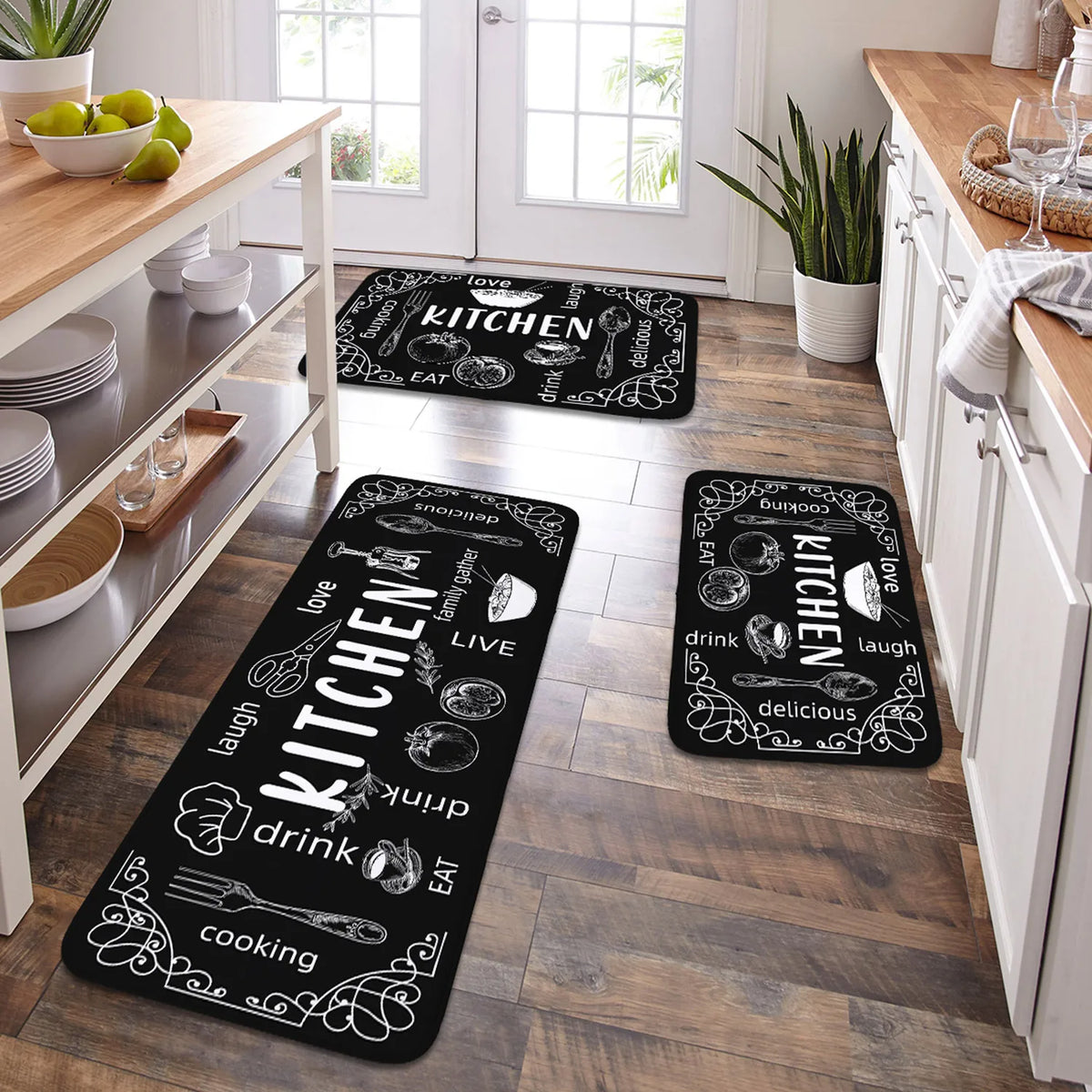 Non-Slip Absorbent Kitchen and Bathroom Floor Mat