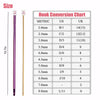 Multicolor Tunisian Afghan Crochet Hook Set (11 Sizes, 2–8 mm)