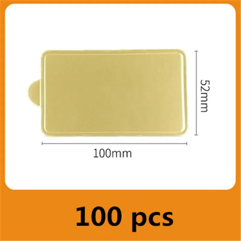 Gold Mini Cake Boards for Desserts & Pastry Display