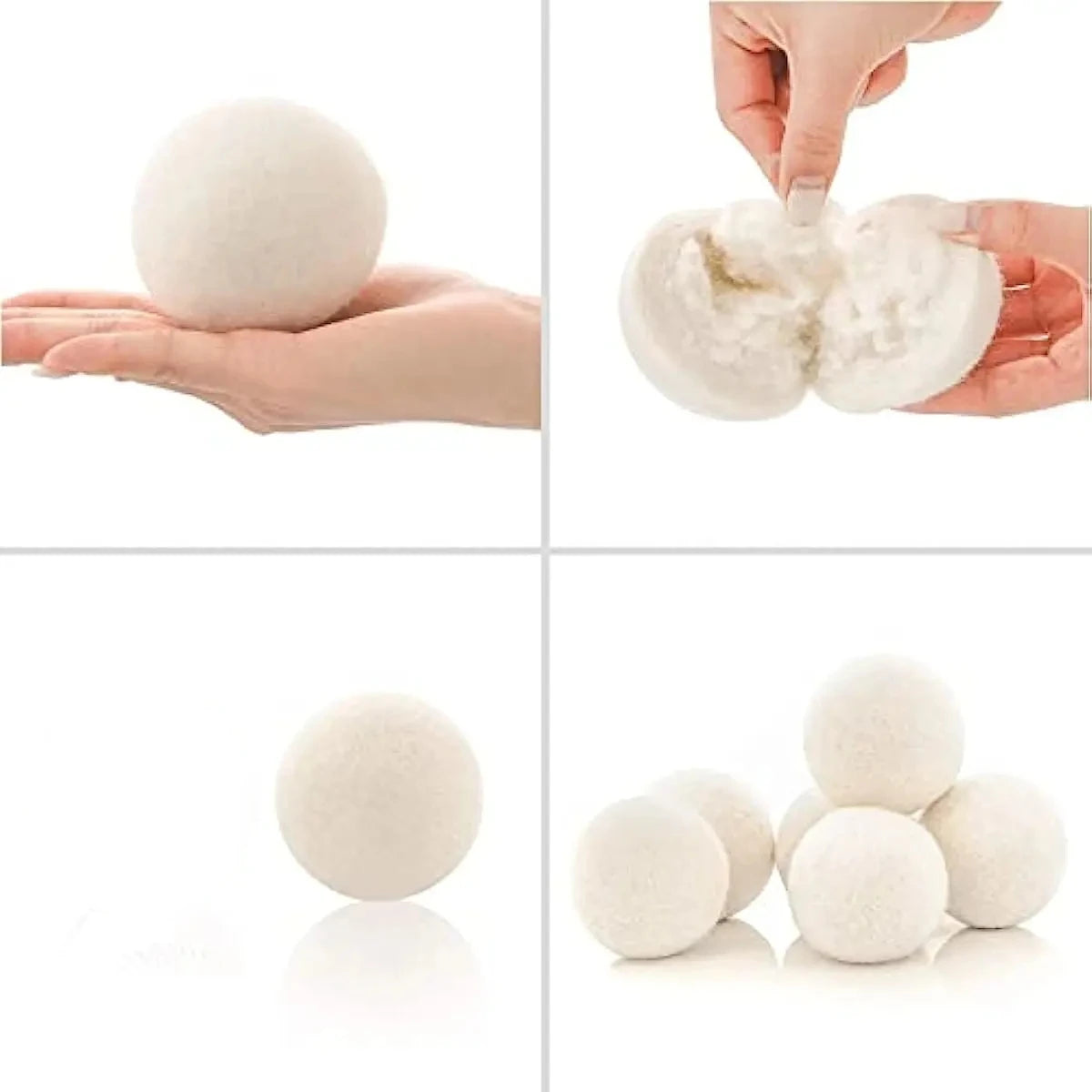 Natural Wool Dryer Balls for Soft, Static-Free Laundry