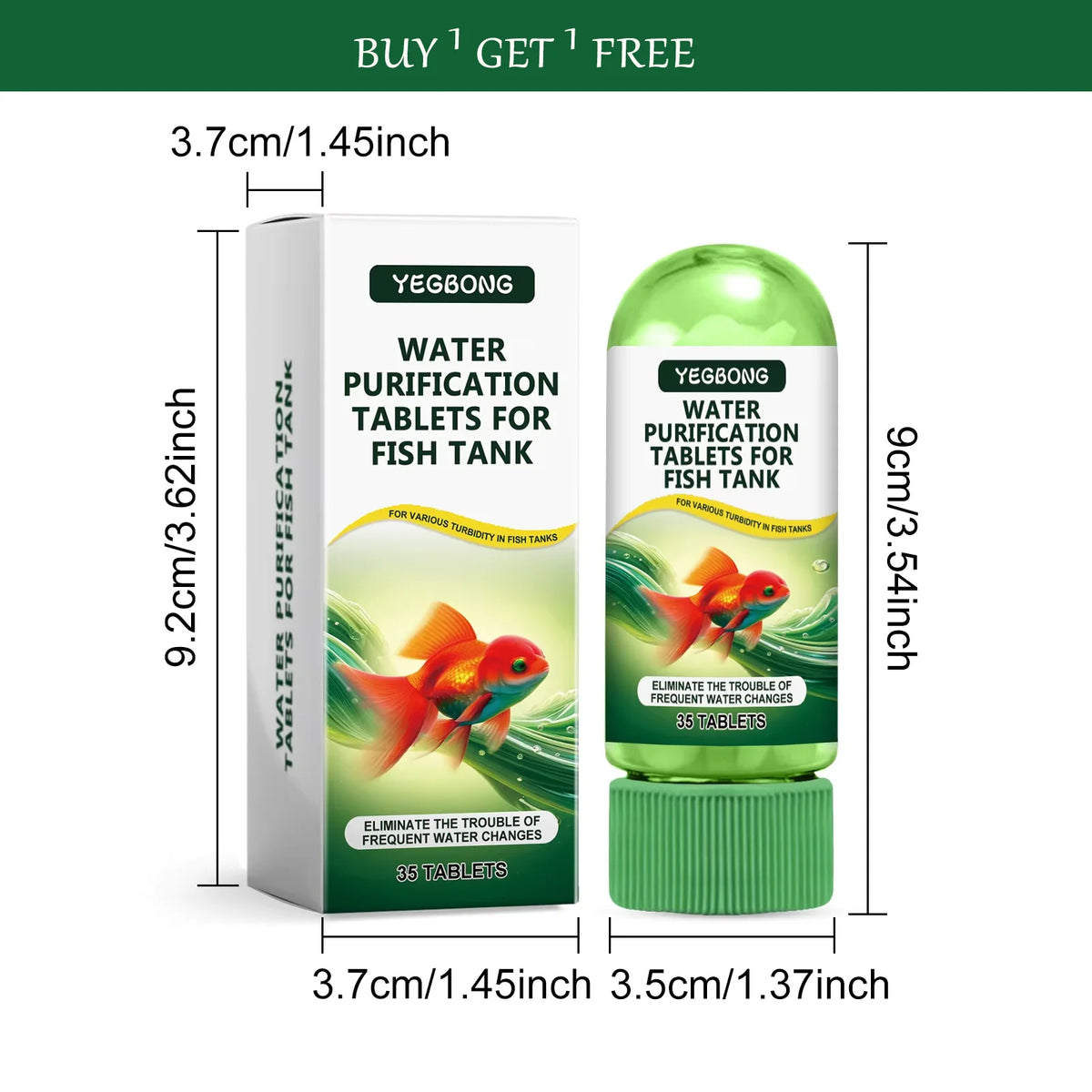 Aquarium Water Purifying Tablets for Clear, Healthy Tanks