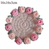 Crochet Rose Bouquet Coaster