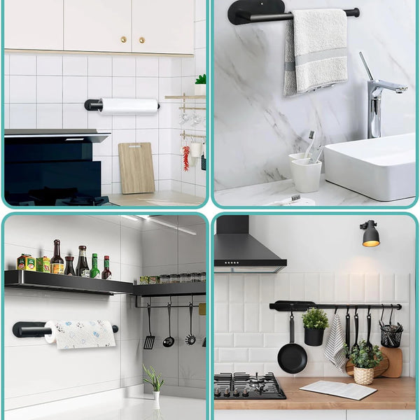 Adhesive Wall-Mounted Paper Towel & Napkin Holder