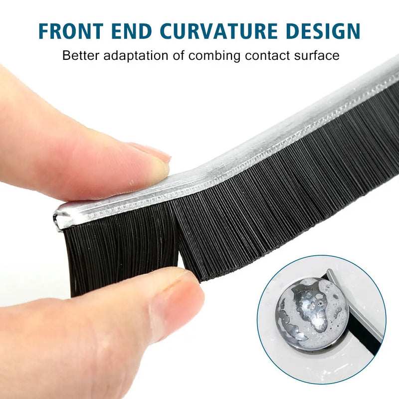 Angled Crevice Cleaning Brush with Stiff Nylon Bristles