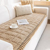 Cozy Quilted Flannel Sofa Pad with Anti-Slip Backing