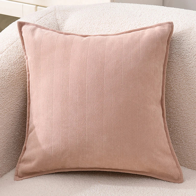 Luxury Chenille Throw Pillow Covers – Soft Square Cushion Cases for Sofa, Bed, and Living Room