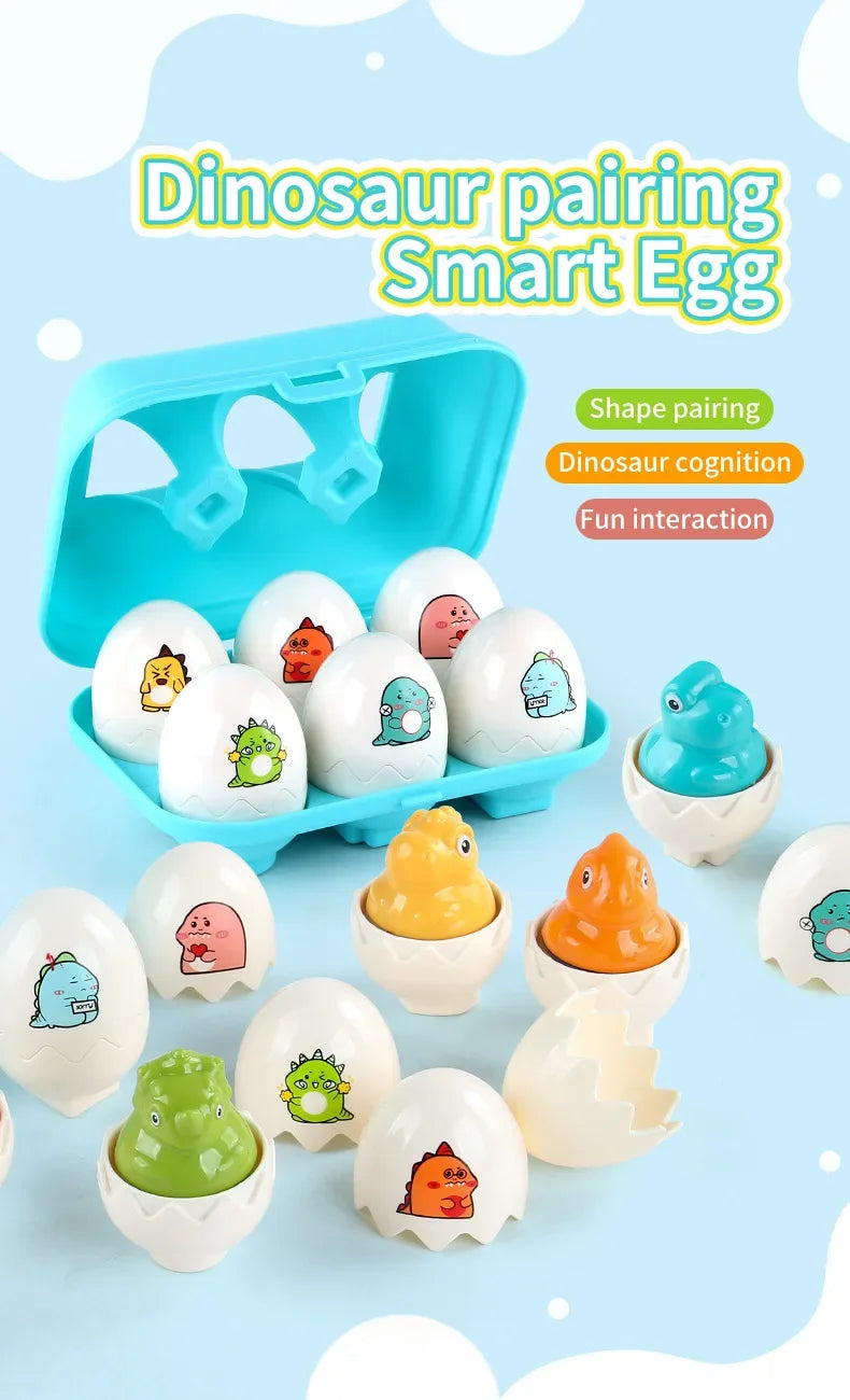 Montessori Shape-Matching Egg Puzzle Set for Toddlers