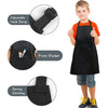 Kids' Chef Apron and Hat Set – Waterproof Cooking & Painting Smock for Boys and Girls