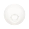 A white frosted glass dome lampshade for chandeliers and sconces.