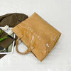 Clear PVC Tote Bag with Letter Print