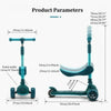2-in-1 Adjustable Kids Scooter (Sit or Stand)