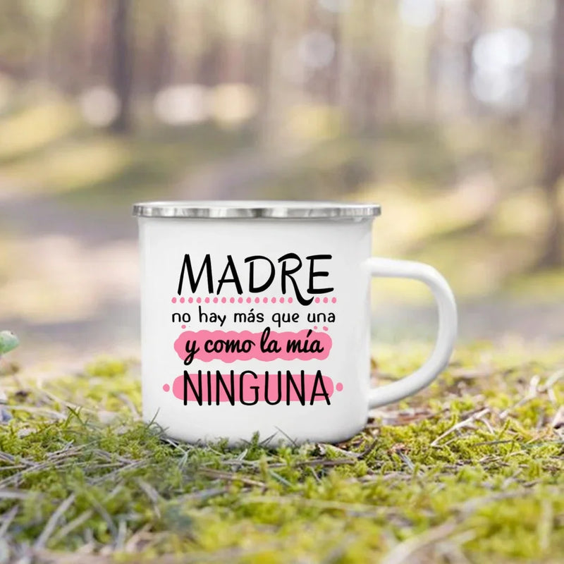 Mug de Camping en Émail « Meilleurs Parents »