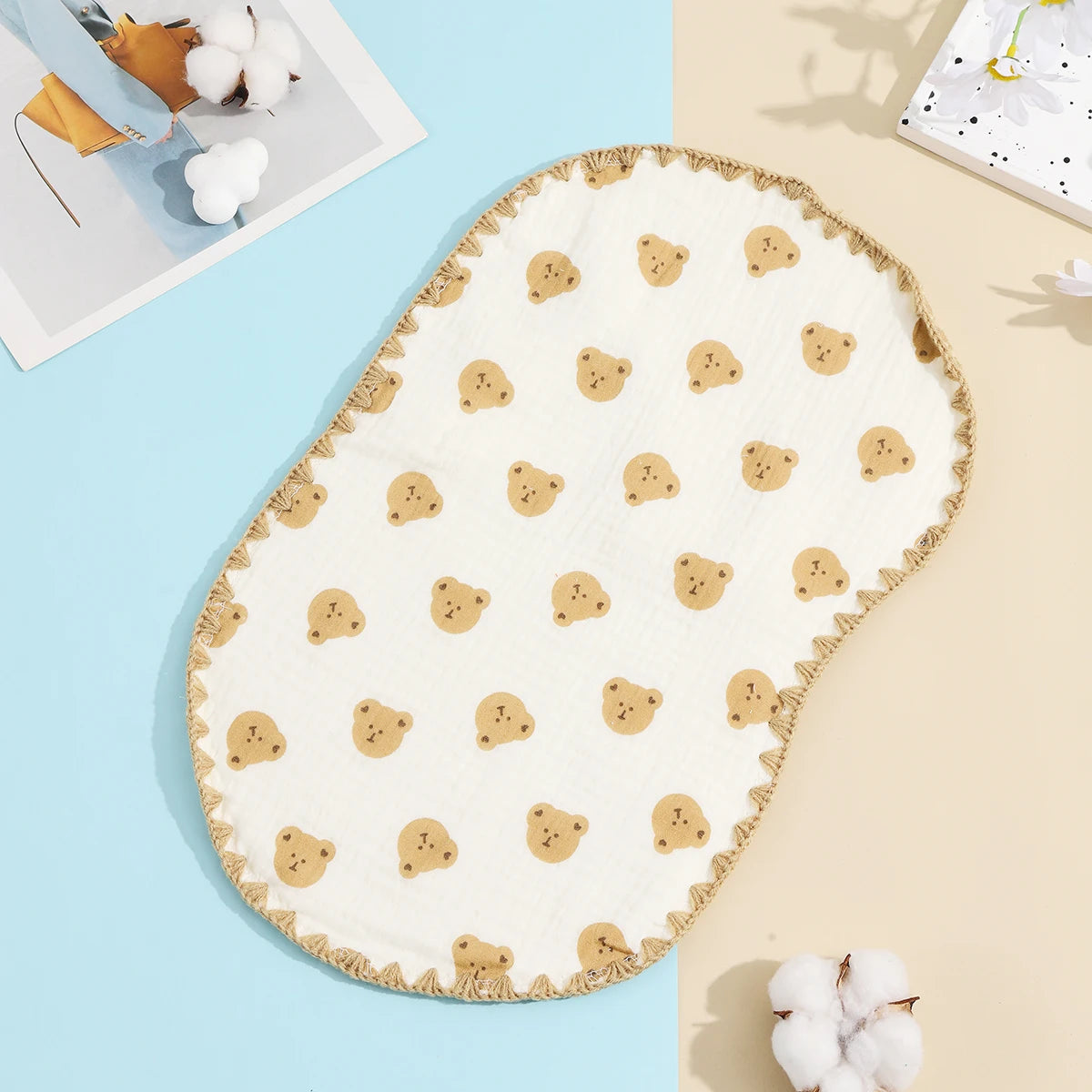 Cloud Soft Baby Pillow with Cotton Gauze Cover