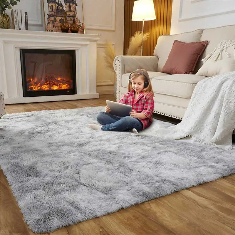 Plush Shag Area Rug – Soft, Cozy, and Modern