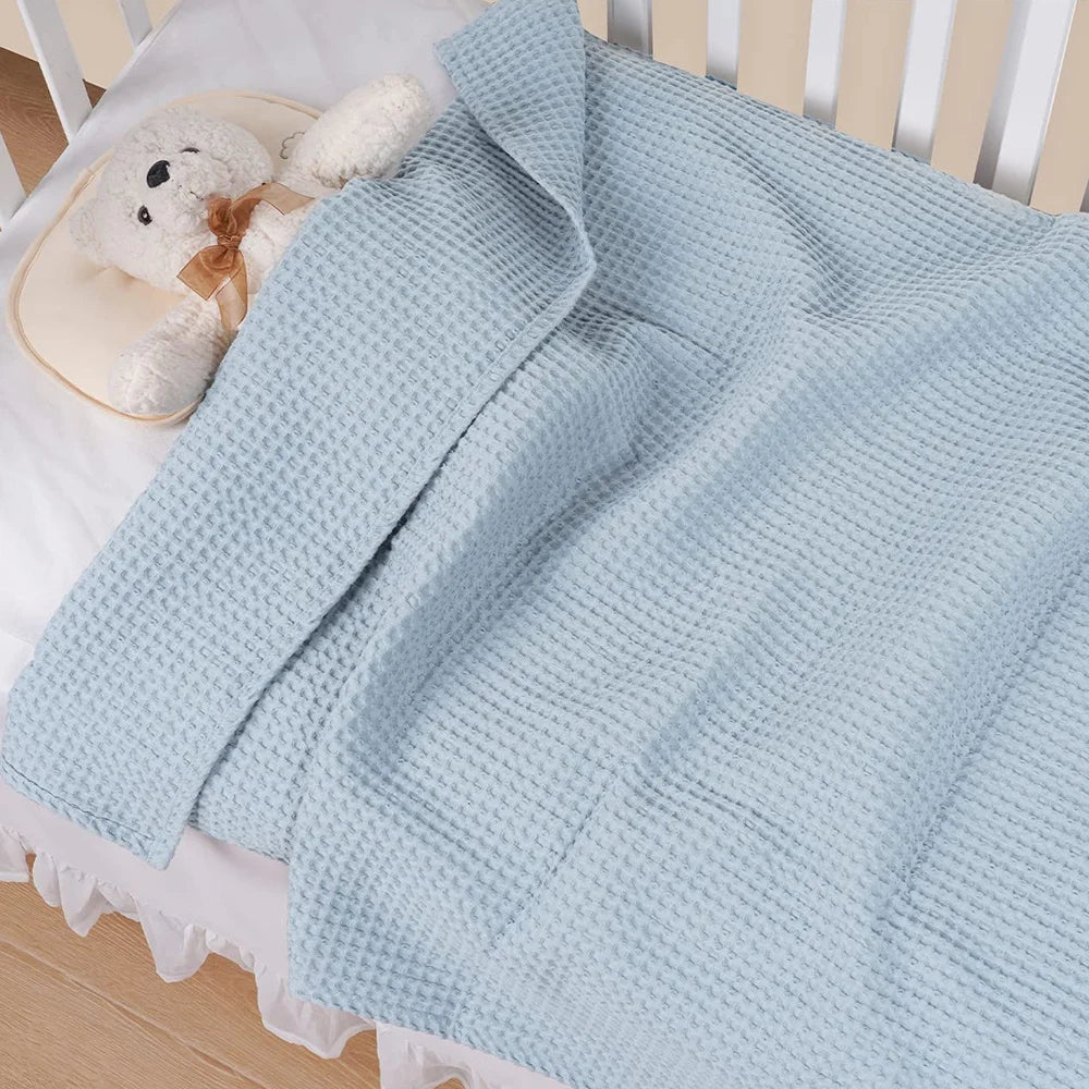 Baby Cotton Waffle Weave Blanket