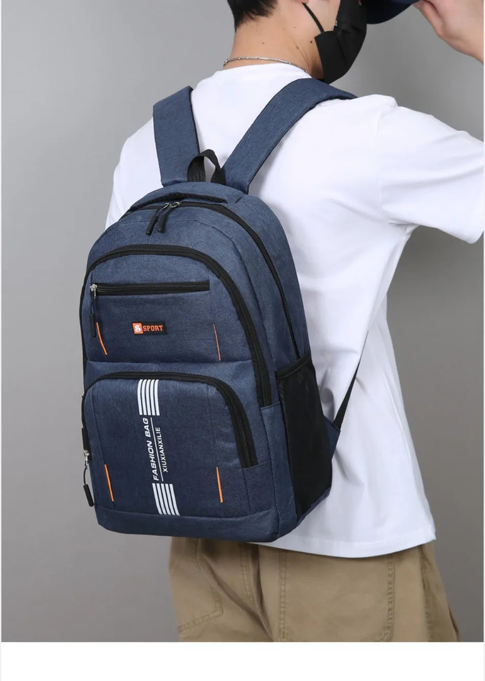 Versatile Commuter Backpack for Men – Lightweight with 15" Laptop Compartment