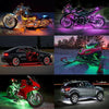 RGB Motorcycle Under-Glow LED Light Kit with Remote