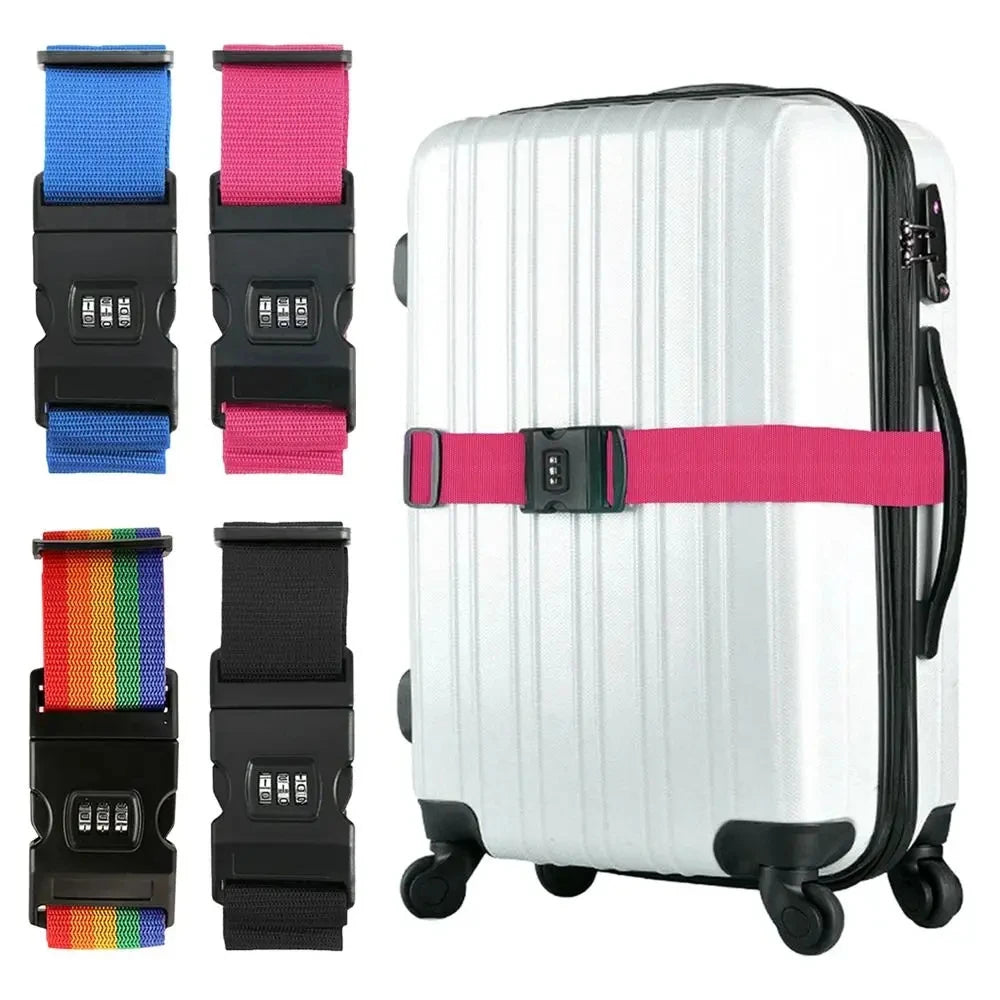 Heavy-Duty Adjustable Luggage Straps for Secure Travel