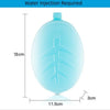 A translucent blue reusable leak-proof ice pack with a spout, shown against a white background.