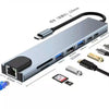8-in-1 USB-C Hub with 4K HDMI, Gigabit Ethernet, and SD/TF Card Reader