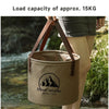 Portable Foldable PVC Storage Bucket for Camping and Cleaning