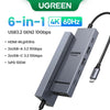 6-in-1 USB-C Hub with 4K HDMI, 10Gbps Data, and 100W Charging