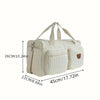 Charming Bear Embroidery Diaper Bag for Modern Parents