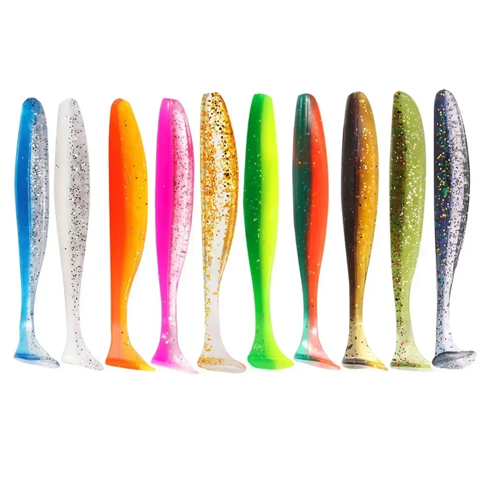 Realistic Soft Bait Fishing Lures with Jig Heads