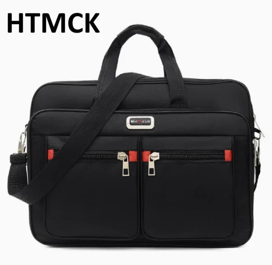 Classic Oxford Laptop Briefcase with Multiple Pockets