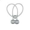 Magnetic Curtain Tiebacks with Decorative Ball Buckle