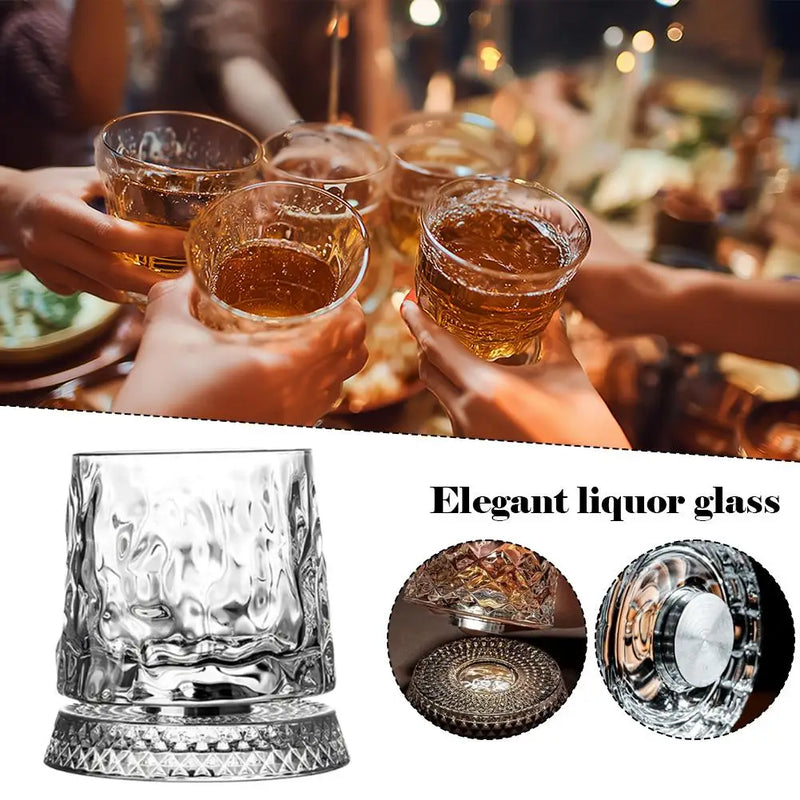 Vaso de Whisky Giratorio de Cristal