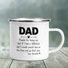 Dad Joke Enamel Camping Mug