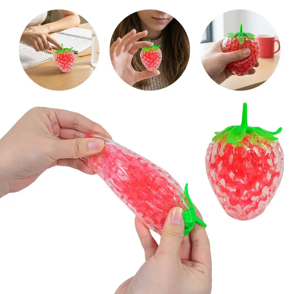 Squeezeable Strawberry Stress Relief Fidget Toy