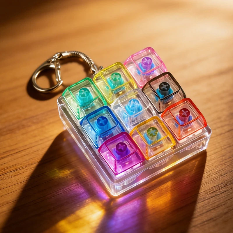 Llavero Teclado LED con Botones Clickables