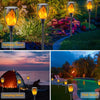 Solar-Powered Flickering Flame Torch Lights