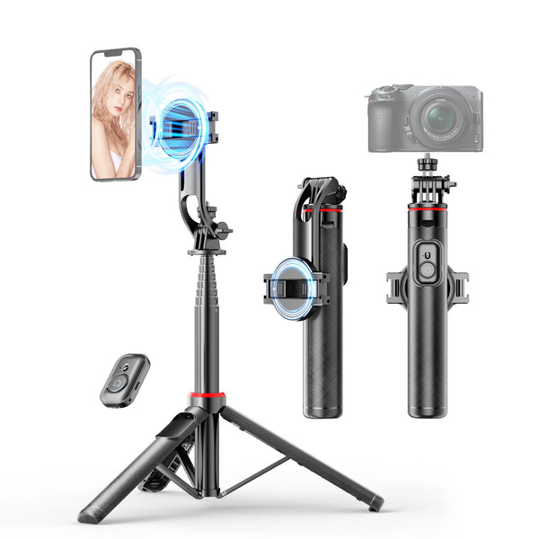 Magnetic Selfie Stick Tripod with Bluetooth Remote