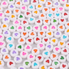 A collection of colorful acrylic letter beads in various shapes and colors for jewelry making