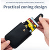 Slim Leather Card Holder with Quick-Access Pull Tab