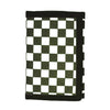 Checkered Print Compact Tri-Fold Wallet with ID Window