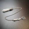 Natural White Quartz Crystal Pendulum for Dowsing & Divination