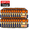 A set of 20 orange cartoon backpack goodie bags or party favors.