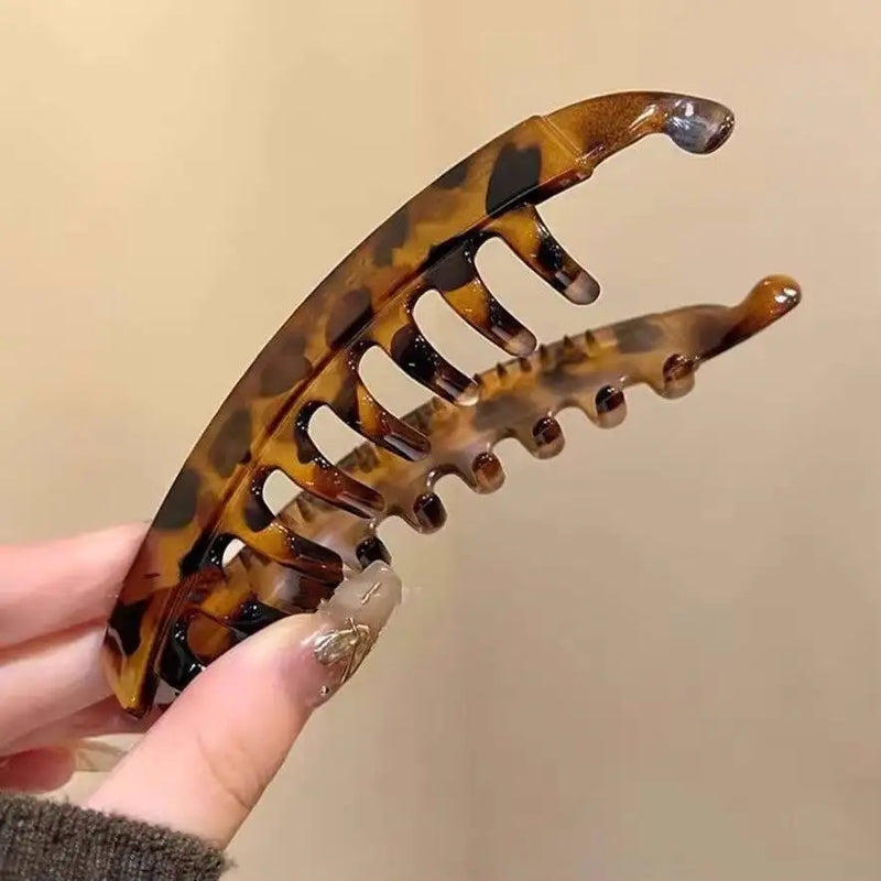 Tortoiseshell Banana Hair Clip