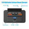 96W 4-Port USB Car Charger with Dual PD & Dual QC 3.0
