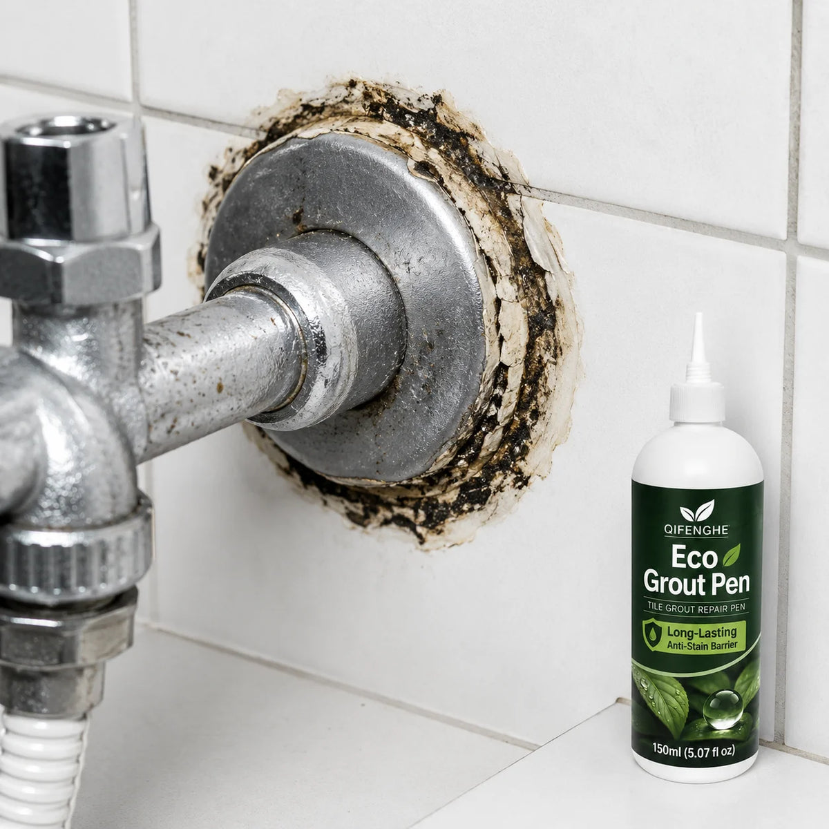 Quick-Dry Tile Grout Pen with Anti-Mildew Sealant