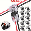 A set of 10 quick wire connectors with red and black wires, including a connector and multiple terminals.