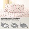 Red Heart Print Duvet Cover Set with Pillowcases