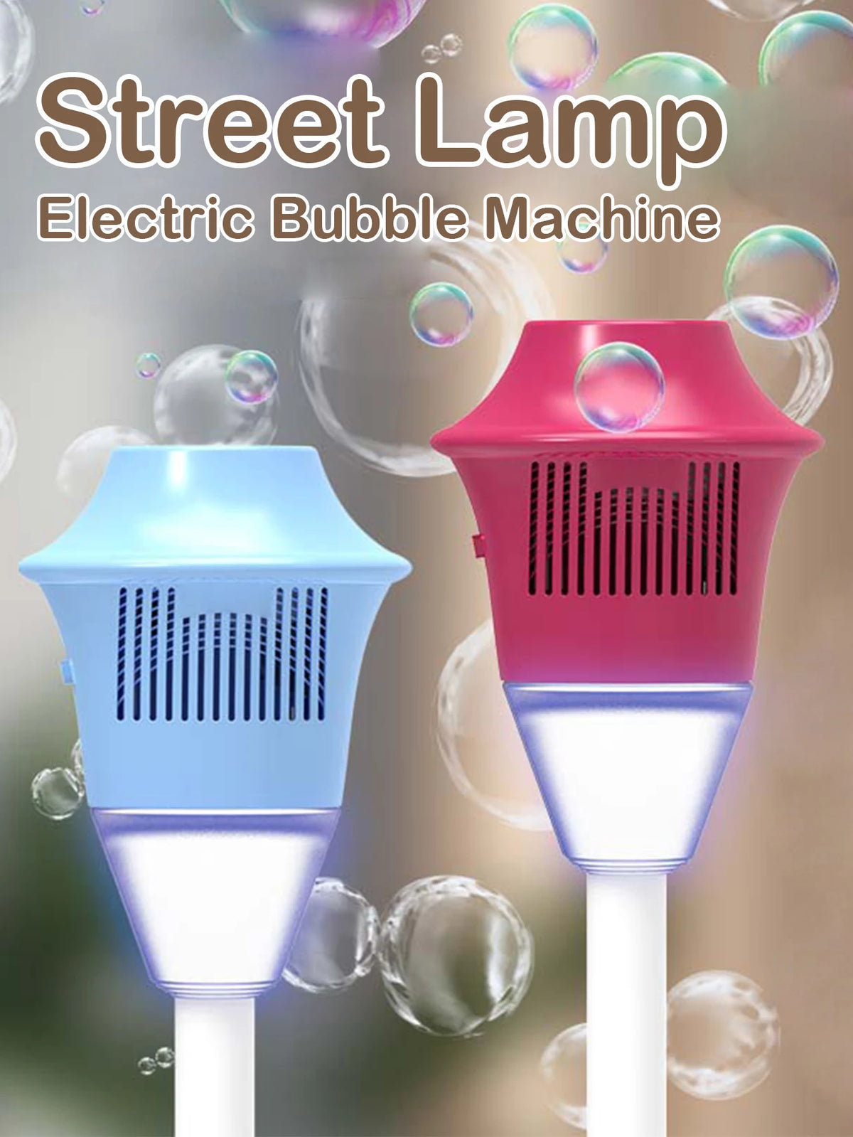 LED Bubble Machine for Parties — Cordless, Automatic