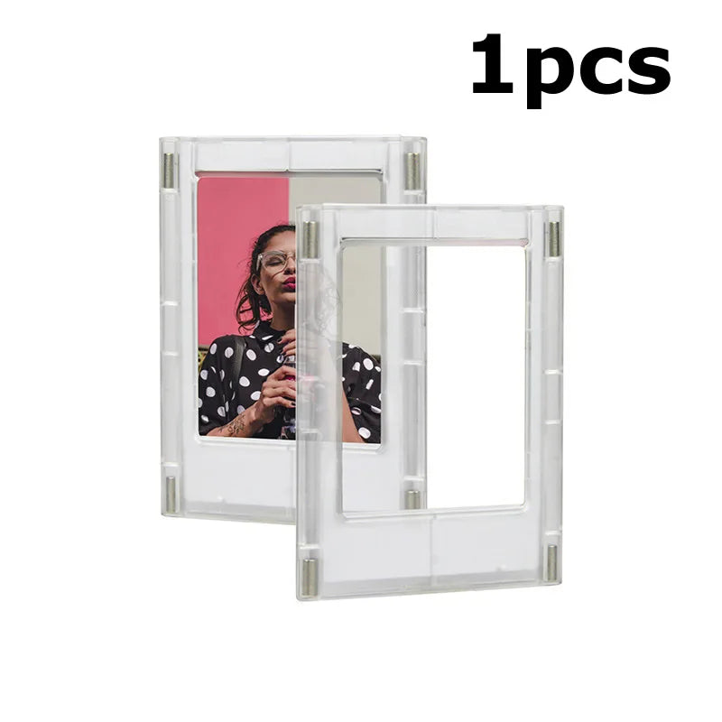 Mini Magnetic Acrylic Photo Frames for Fridge Display