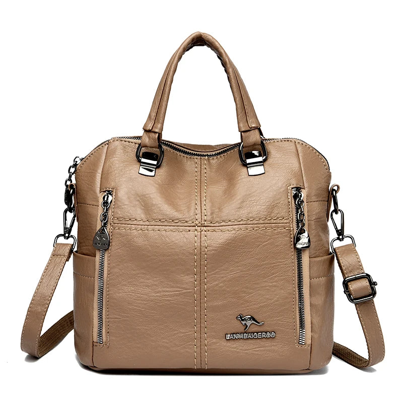 Vintage-Inspired Crossbody Bag with Roomy Interior